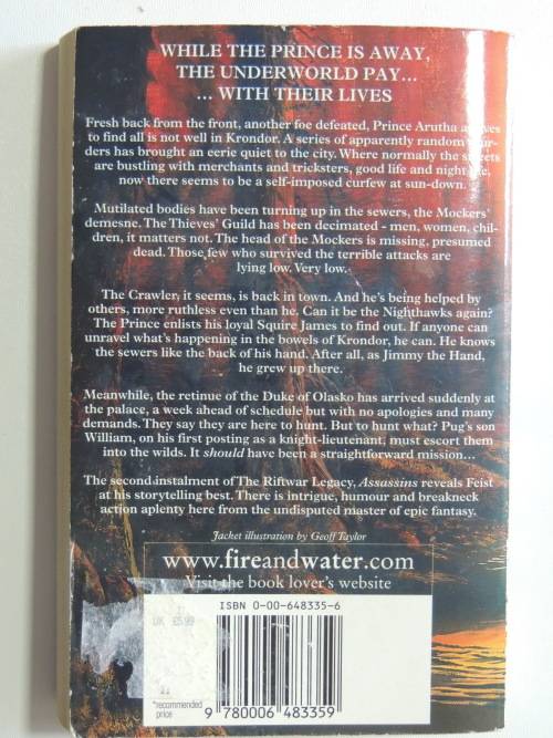 Krondor: The Assassins - Riftwar Legacy Book 2 - Raymond E Feist