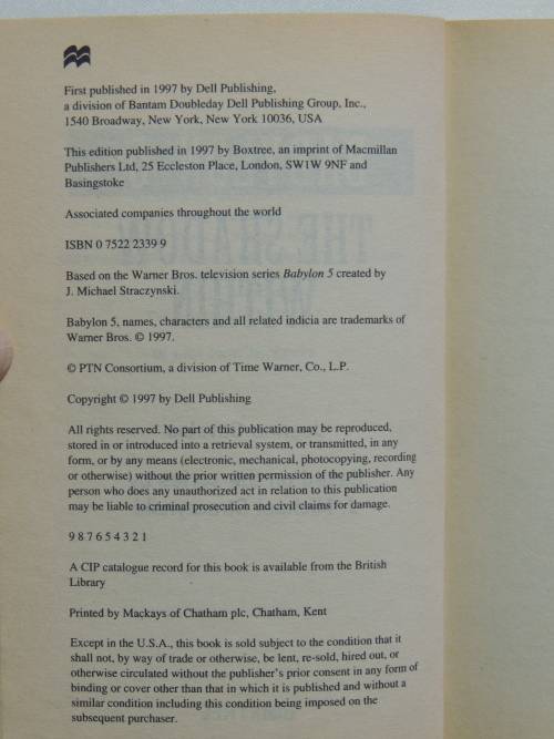 Babylon 5 - The Shadow Within - Book 7 - Jeanne Cavelos, J M Straczynski
