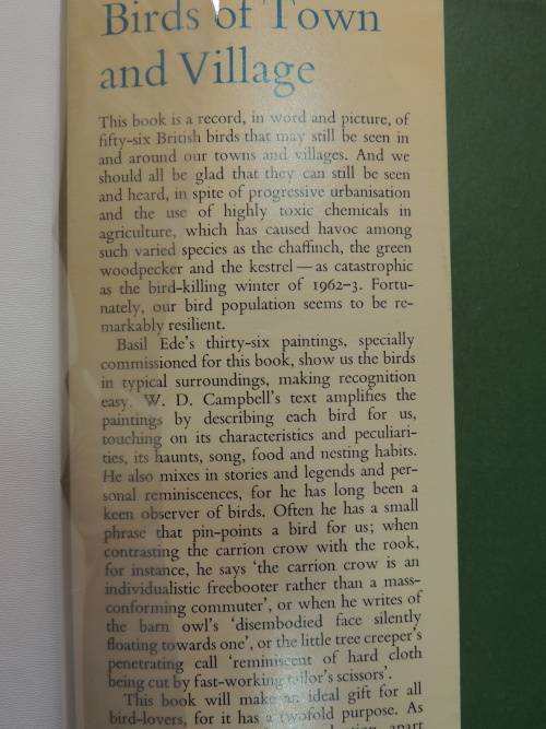 Birds of Town and Village - Paintings by Basil Ede, Text by WD Campbell