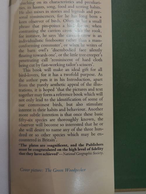 Birds of Town and Village - Paintings by Basil Ede, Text by WD Campbell