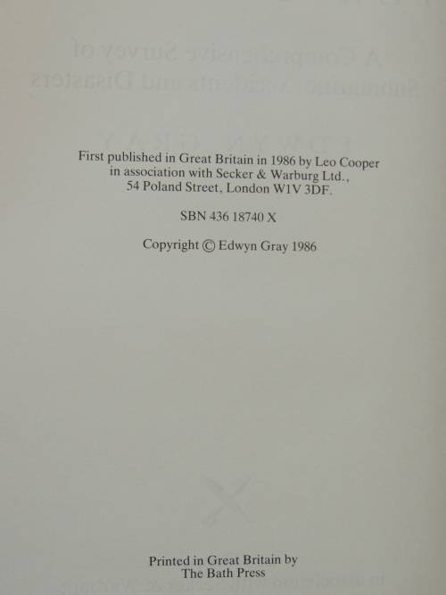 Few Survived - A History of Submarine Disasters - Edwyn Gray