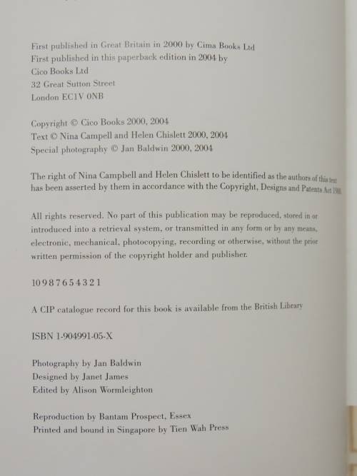 Nina Campbell`s Decorating Secrets - Easy Ways to Achieve a Professional Look - Helen Chislet DESIGN