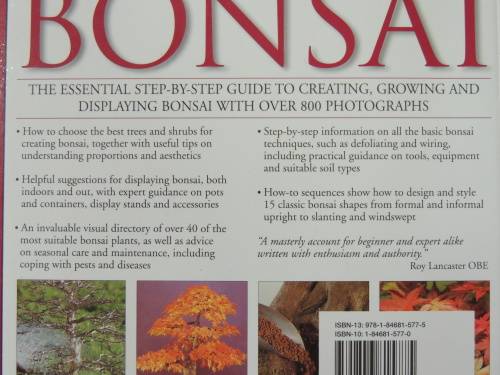The Complete Encyclopedia of Bonsai - Step by Step Guide Bonsai- Ken Normn
