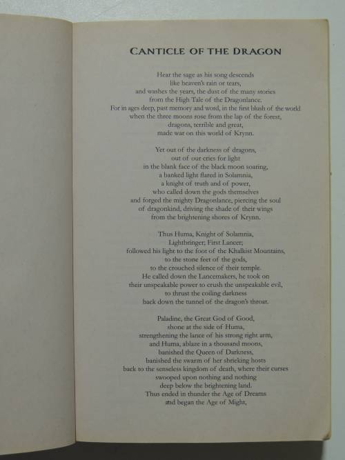 Dragonlance Chronicles, Autumn Twilight, Winter Night, Spring Dawning -Margaret Weiss, Tracy Hickman