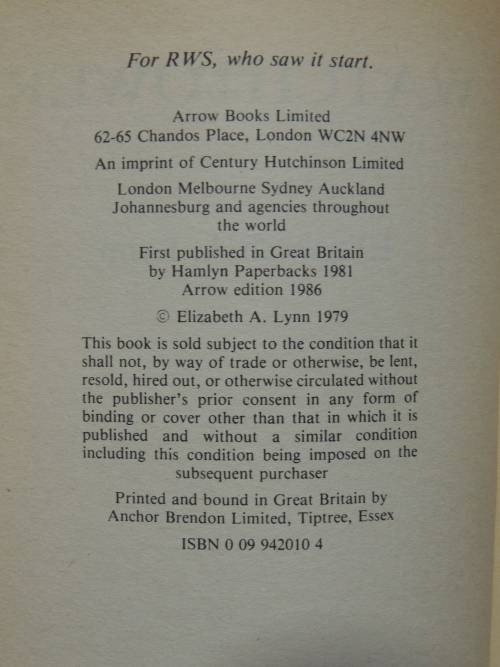 WatchTower - Elizabeth A Lynn