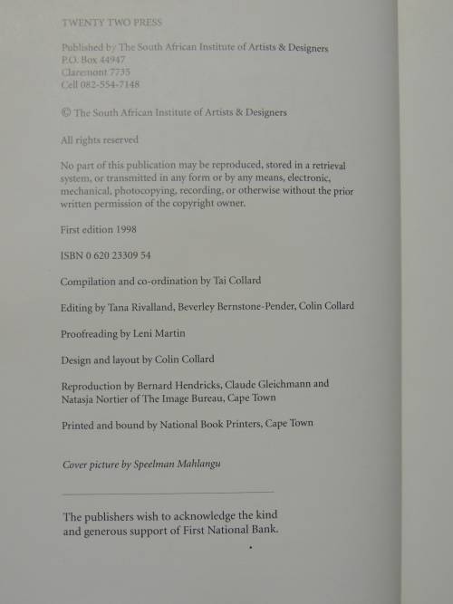 The Collectors Guide to Art and Artists in South Africa - A Visual Journey into ...of 558 Artists