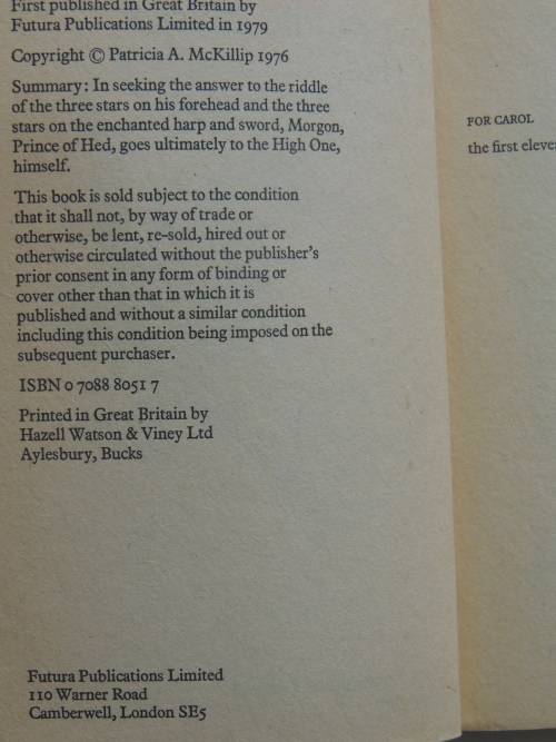 The Riddle Master of Hed - Patricia A McKillip
