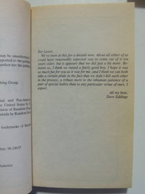 The Malloreon 5Vol`s -Guardians West, King Murgos, Demon Lord K,Sorceress D,Seeress K -David Eddings