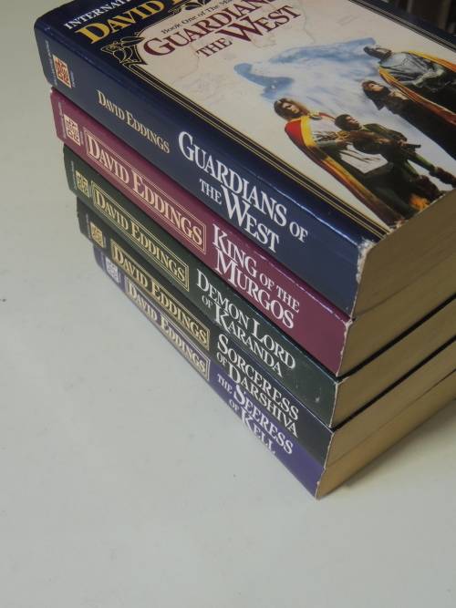 The Malloreon 5Vol`s -Guardians West, King Murgos, Demon Lord K,Sorceress D,Seeress K -David Eddings