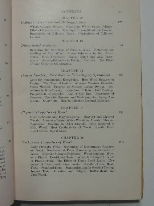 Wood Technology - Constitution, Properties and Uses - 3rd ed. 1951- Harry Donald Tieman