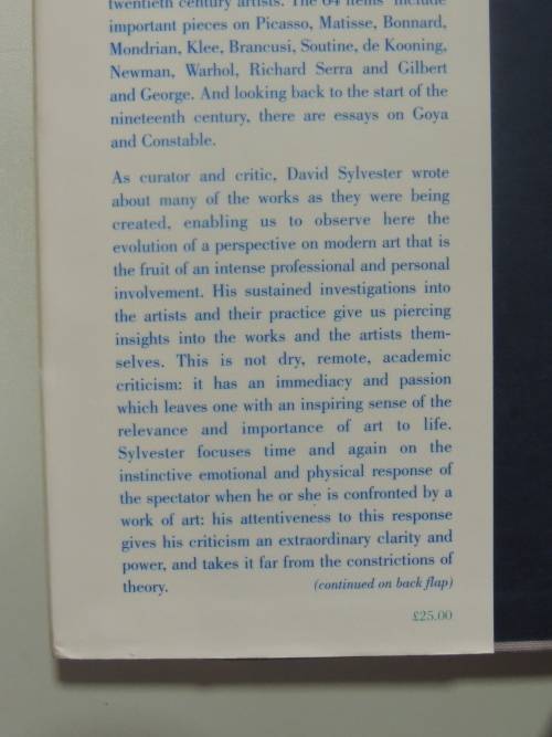 About Modern Art - Critical Essays 1948 - 96- David Sylvester