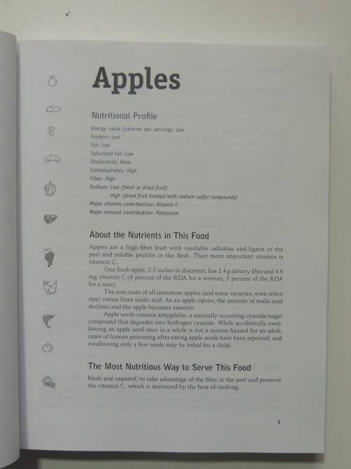 The New Complete Book of Food - A Nutritional, Medical & Culinary Guide - Carol Ann Rinzler