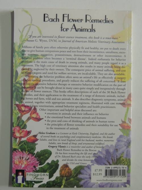 Bach Flower Remedies for Animals - Helen Graham, Gregory Vlamis