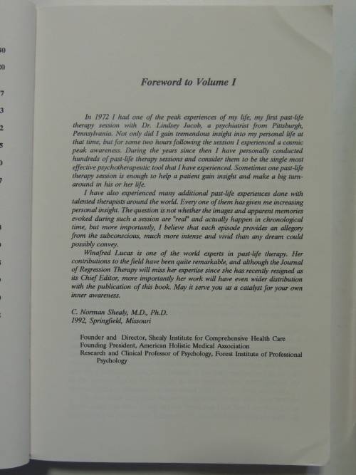 Regression Therapy A Handbook For Professionals  2 Volumes - Winafred Blake Lucas PhD