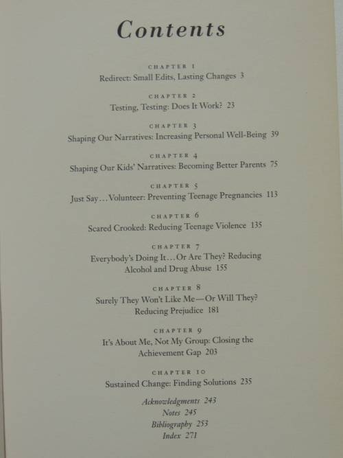 Redirect - The Surprising New Science Of Pschological Change - Timothy D. Wilson