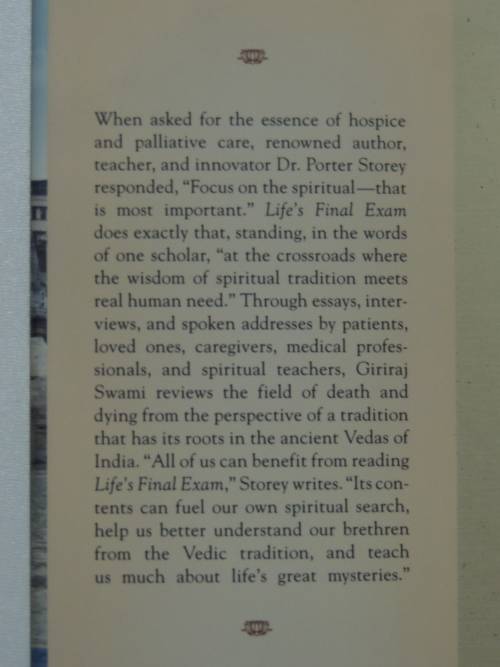 Life`s Final Exam - Death And Dying From The Vedic Perspective - Giriraj Swami
