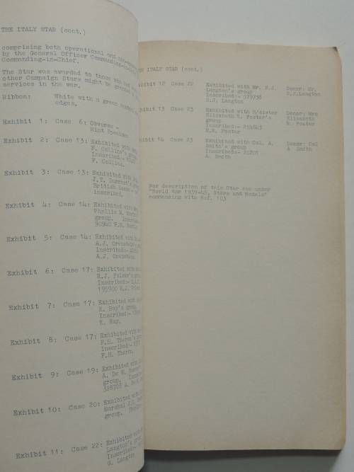 South African National War Museum - Medal Catalogue, 1959Catalogue of Military Orders, Decorations