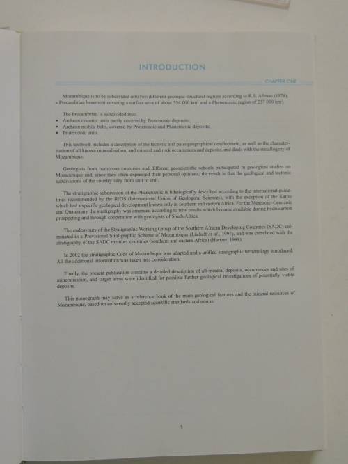 The Geology and Mineral Resources of Mozambique - Siegfried Lachelt