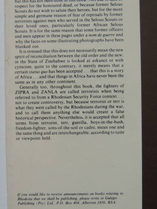 Selous Scouts Top Secret War - Lt Col Ron Reid Daly, Peter Stiff