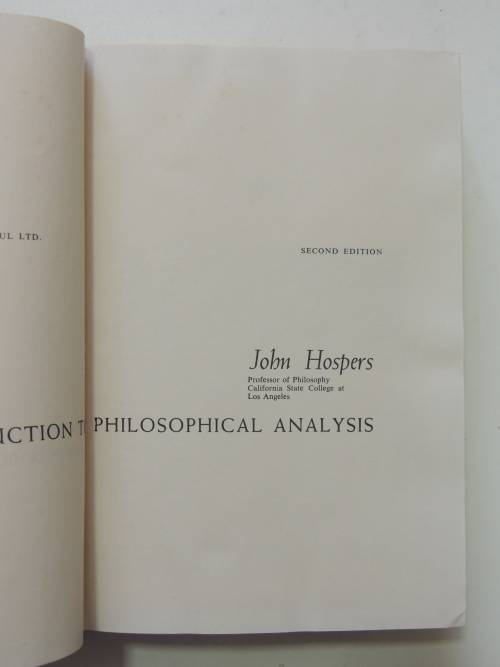 An Introduction to Philosophical Analysis - John Hospers