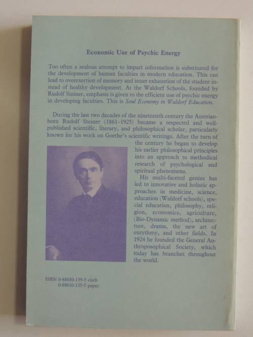 Soul Economy and  Waldorf Edcation - Rudolf Steiner