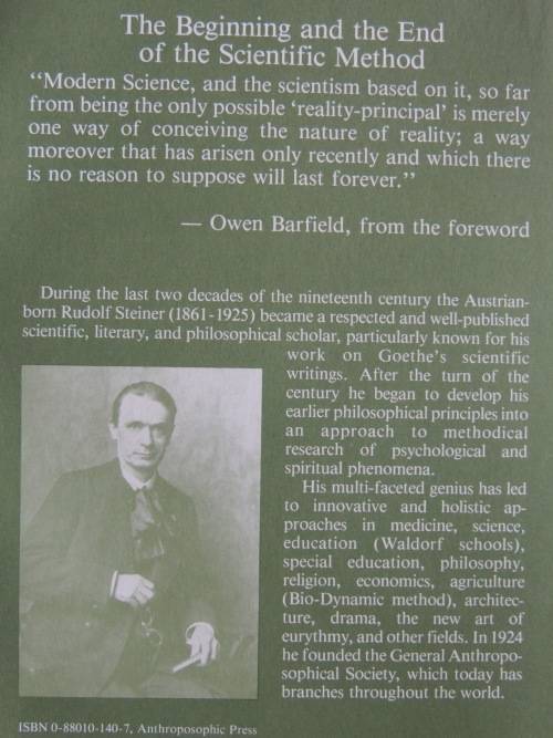 The Origins of Natural Science, Lectures 1922-23 - Rudolf Steiner