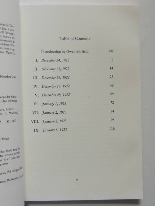 The Origins of Natural Science, Lectures 1922-23 - Rudolf Steiner