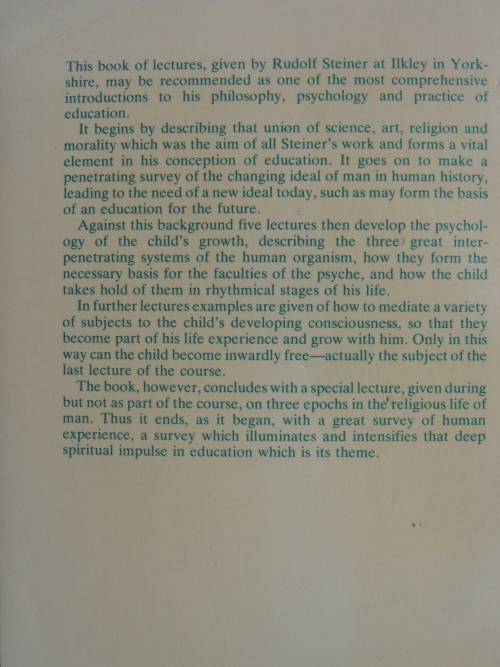 A Modern Art of Education, Lectures 1923 - Rudolf Steiner