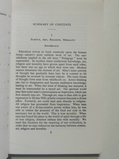 A Modern Art of Education, Lectures 1923 - Rudolf Steiner