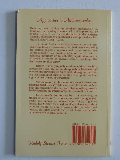 Approaches to Anthroposophy,Human Life from thePerspective of Spiritual Science,1916 -Rudolf Steiner