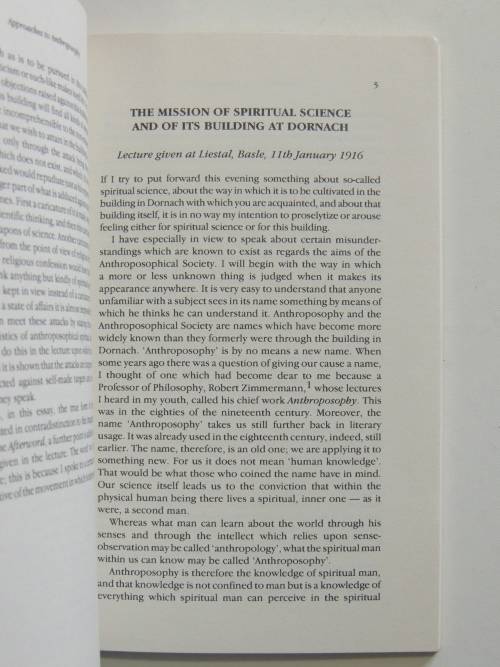 Approaches to Anthroposophy,Human Life from thePerspective of Spiritual Science,1916 -Rudolf Steiner
