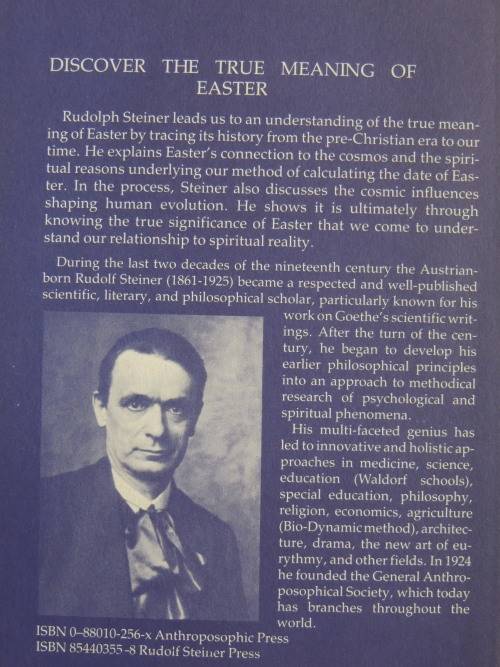 The Easter Festival in the Evolution of the Mysteries, Lectures 1924 - Rudolf Steiner