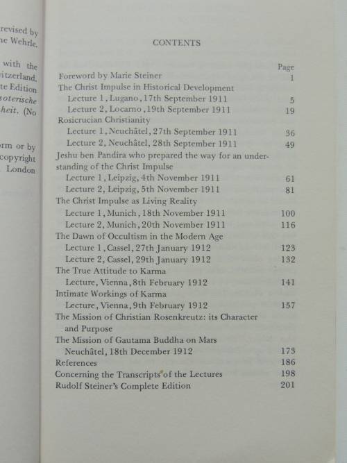 Esoteric Christianity and the Mission of Christian Rosenkreutz, Lectures 1911 -1912 - Rudolf Steiner