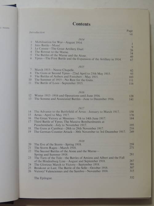 History Of The Royal Artillery Regiment - Western Front 1914 - 18 - General Sir Martin Farndale, KCB