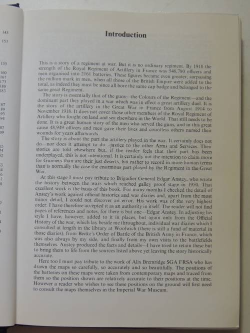 History Of The Royal Artillery Regiment - Western Front 1914 - 18 - General Sir Martin Farndale, KCB