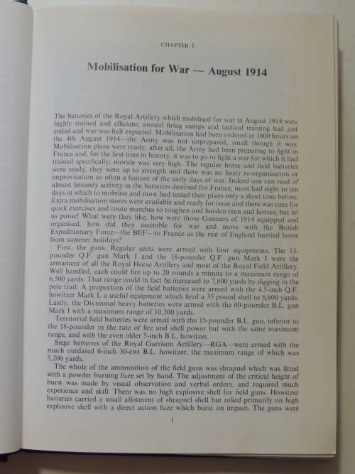 History Of The Royal Artillery Regiment - Western Front 1914 - 18 - General Sir Martin Farndale, KCB