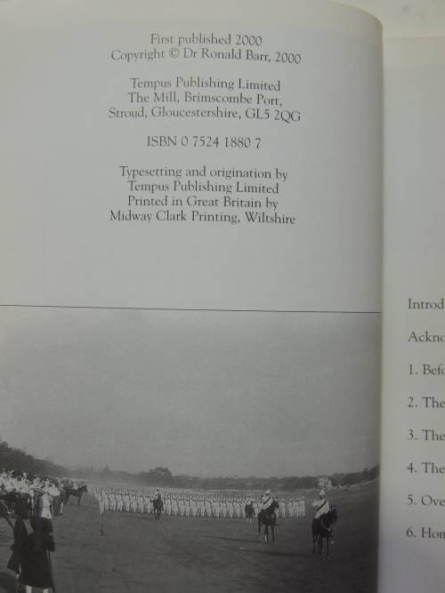 The Cheshire Regiment -  Dr. Ronald Barr