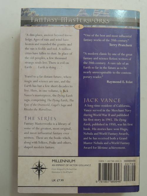 Fantasy Masterworks- Tales of the Dying Earth - 4 Stories -  Jack Vance