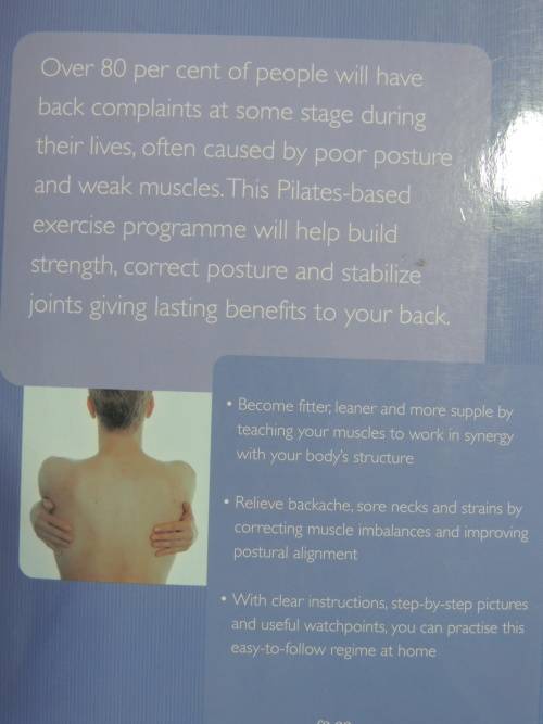 Pilates Back Book, Exercises for Neck, Shoulders & Back - Tia Stanmore