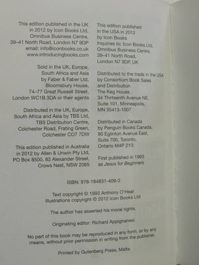 Introducing Jesus - A Graphic Guide - Anthony O`Hear & Judy Groves