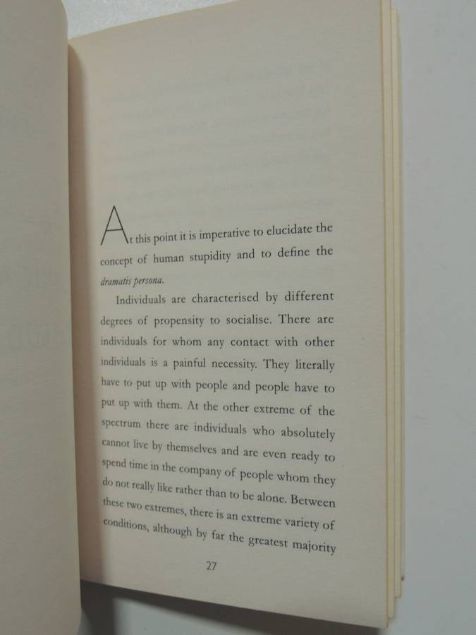 The Basic Laws of Human Stupidity - Carlo M Cipolla