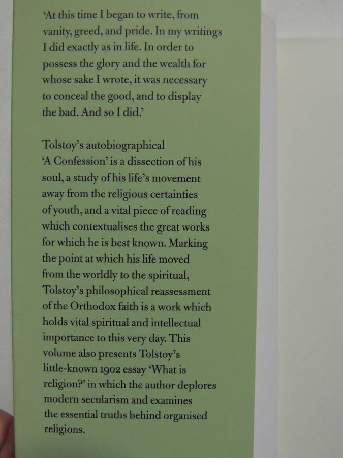 A Confession - Leo Tolstoy