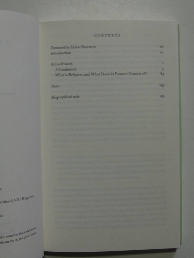 A Confession - Leo Tolstoy