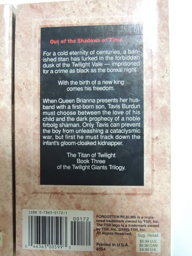 The Twilight Giants Forgotten Realms Books 2 and 3 ONLY -Troy Denning