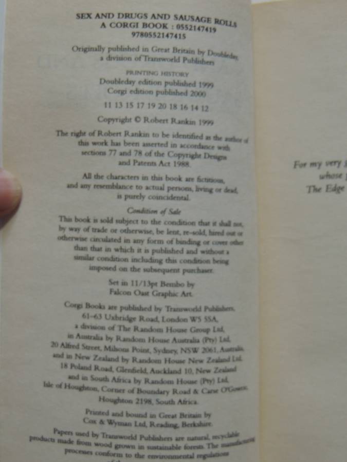 Sex And Drugs And Sausage Rolls - Robert Rankin