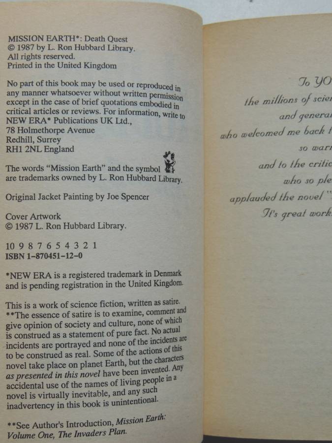 Mission Earth - Death Quest - Vol 6 - L Ron Hubbard