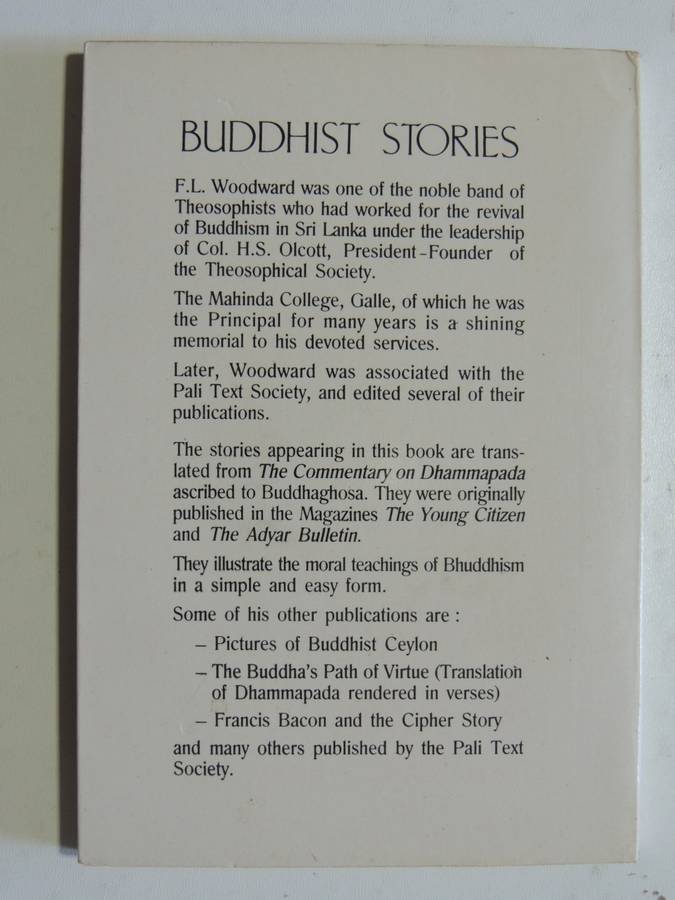Buddhist Stories- trans. F.L. Woodward