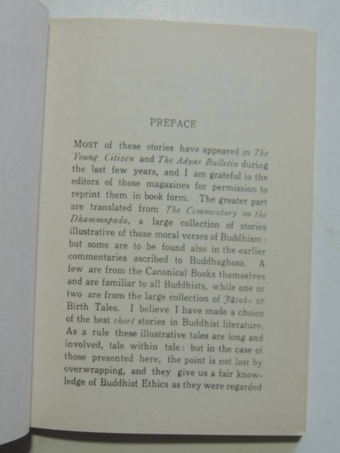 Buddhist Stories- trans. F.L. Woodward
