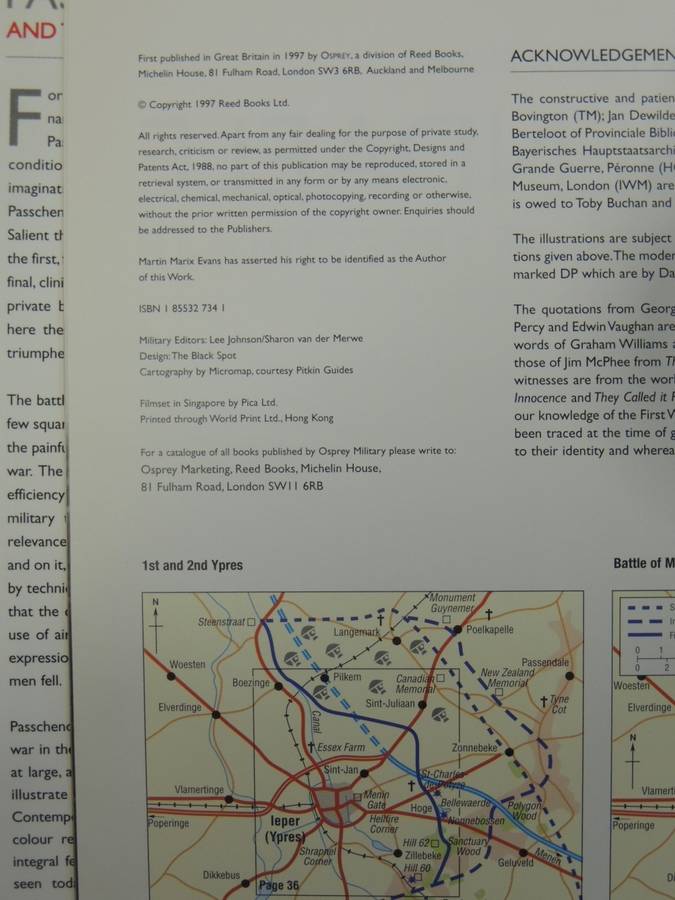 Passchendaele And The Battle Of Ypres 1914-18   Martin Marix Evans