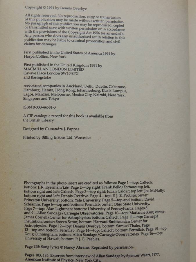 Lonely Hearts Of The Cosmos, Story Of Scientific Quest For The Secret Of The UniverseDennis Overbye